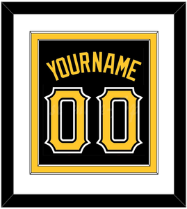 Pittsburgh Name & Number - Alternate Black - Double Mat 1