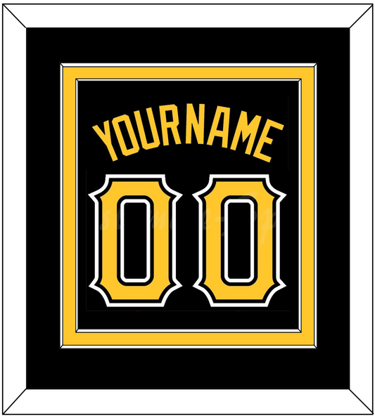 Pittsburgh Name & Number - Alternate Black - Signature Tier 2