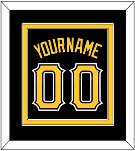 Pittsburgh Name & Number - Alternate Black - Double Mat 2