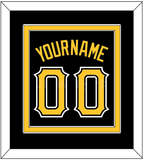 Pittsburgh Name & Number - Alternate Black - Double Mat 2