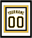 Pittsburgh Name & Number - Home White - Triple Mat 1