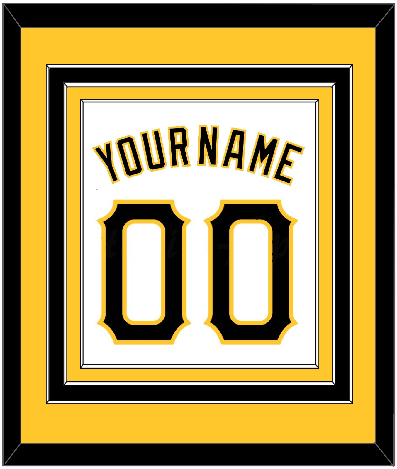 Pittsburgh Name & Number - Home White - Premier Tier 2
