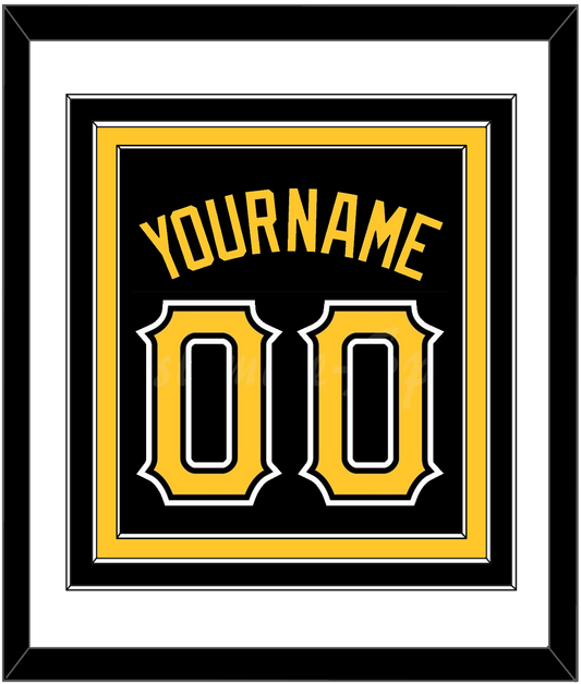 Pittsburgh Name & Number - Alternate Black - Premier Tier 1