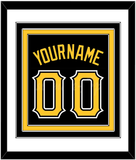 Pittsburgh Name & Number - Alternate Black - Triple Mat 1