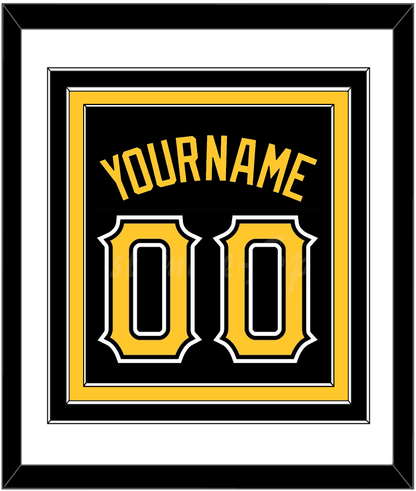 Pittsburgh Name & Full-Size Number - Combined
