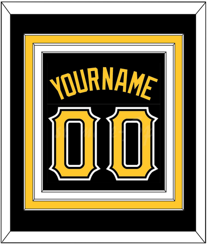 Pittsburgh Name & Number - Alternate Black - Premier Tier 2