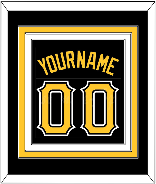 Pittsburgh Name & Number - Alternate Black - Premier Tier 2