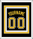 Pittsburgh Name & Number - Alternate Black - Triple Mat 2