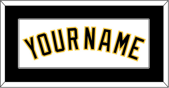 Pittsburgh Name - Home White - Single Mat 2