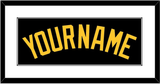 Pittsburgh Name - Alternate Black - Single Mat 1