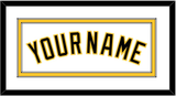 Pittsburgh Name - Home White - Double Mat 1