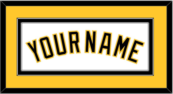 Pittsburgh Name - Home White - Double Mat 2