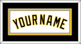 Pittsburgh Name - Home White - Double Mat 3