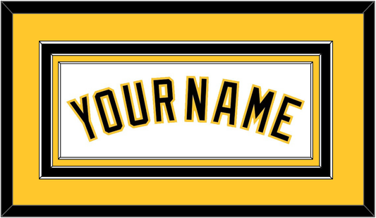 Pittsburgh Name - Home White - Premier Tier 2