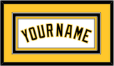 Pittsburgh Name - Home White - Triple Mat 2