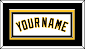 Pittsburgh Name - Home White - Triple Mat 3