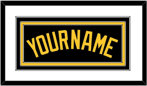 Pittsburgh Name - Alternate Black - Triple Mat 1