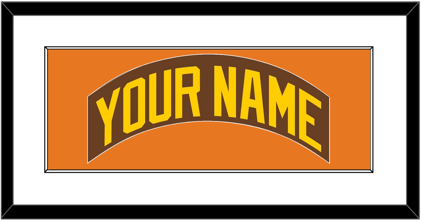 San Diego Nameplate - Road Brown (1980-1984) - Essential Tier 2