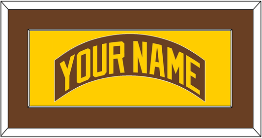 San Diego Nameplate - Road Brown (1980-1984) - Essential Tier 3