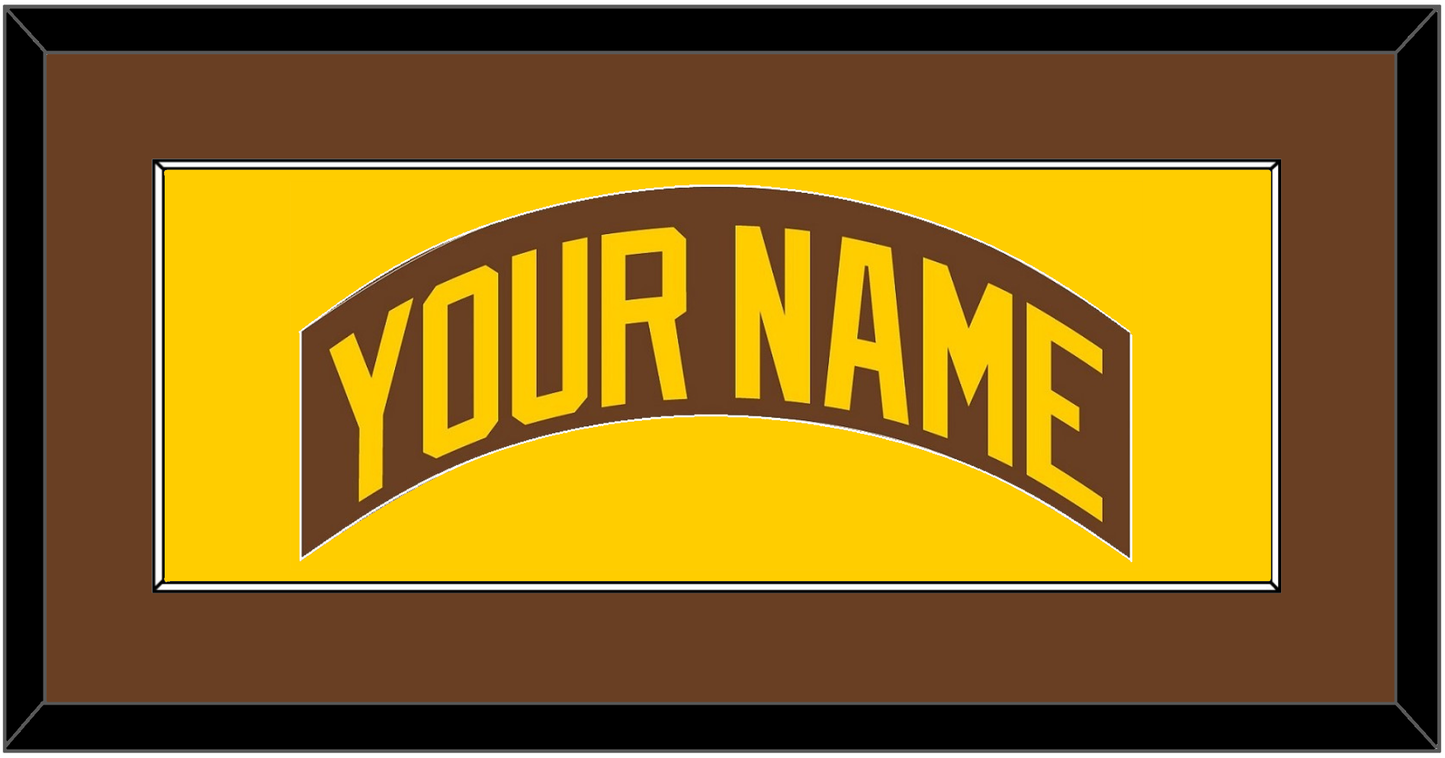 San Diego Nameplate - Road Brown (1980-1984) - Essential Tier 3