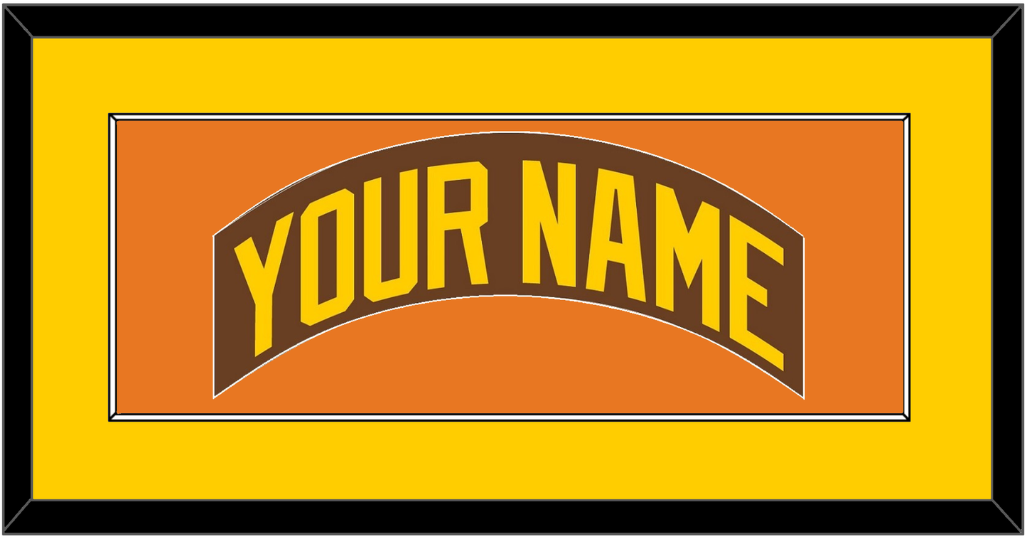 San Diego Nameplate - Road Brown (1980-1984) - Essential Tier 4