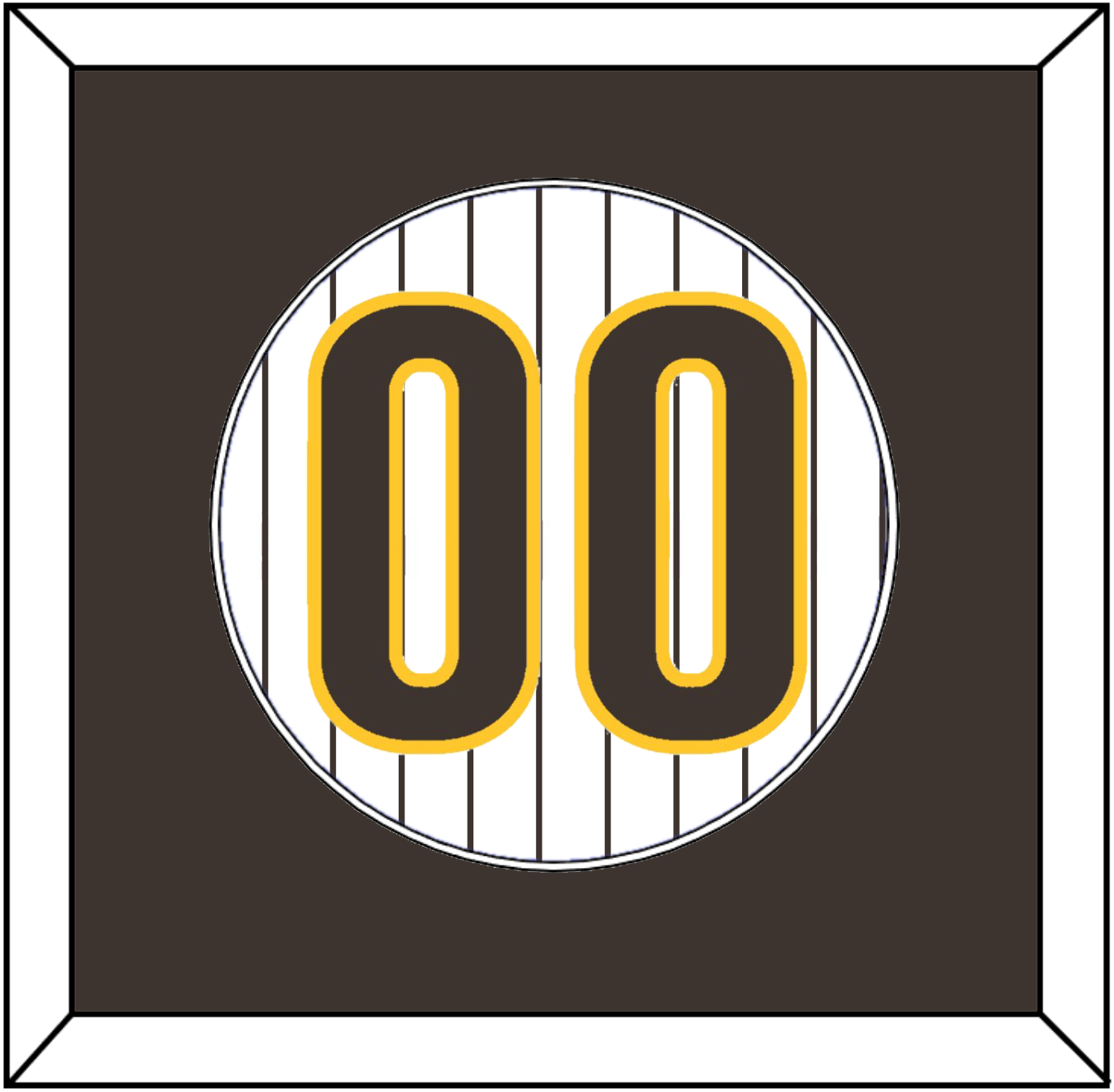San Diego Number - Home White Pinstripes - Essential Tier 1