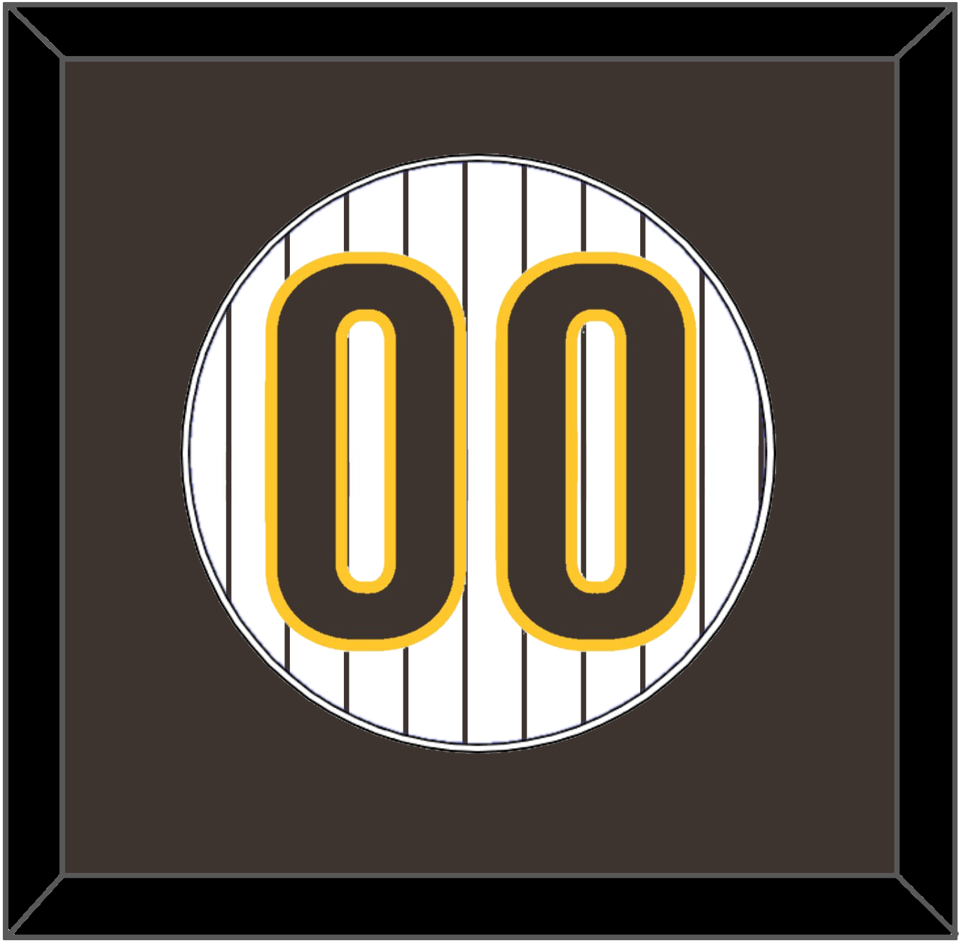 San Diego Number - Home White Pinstripes - Essential Tier 1