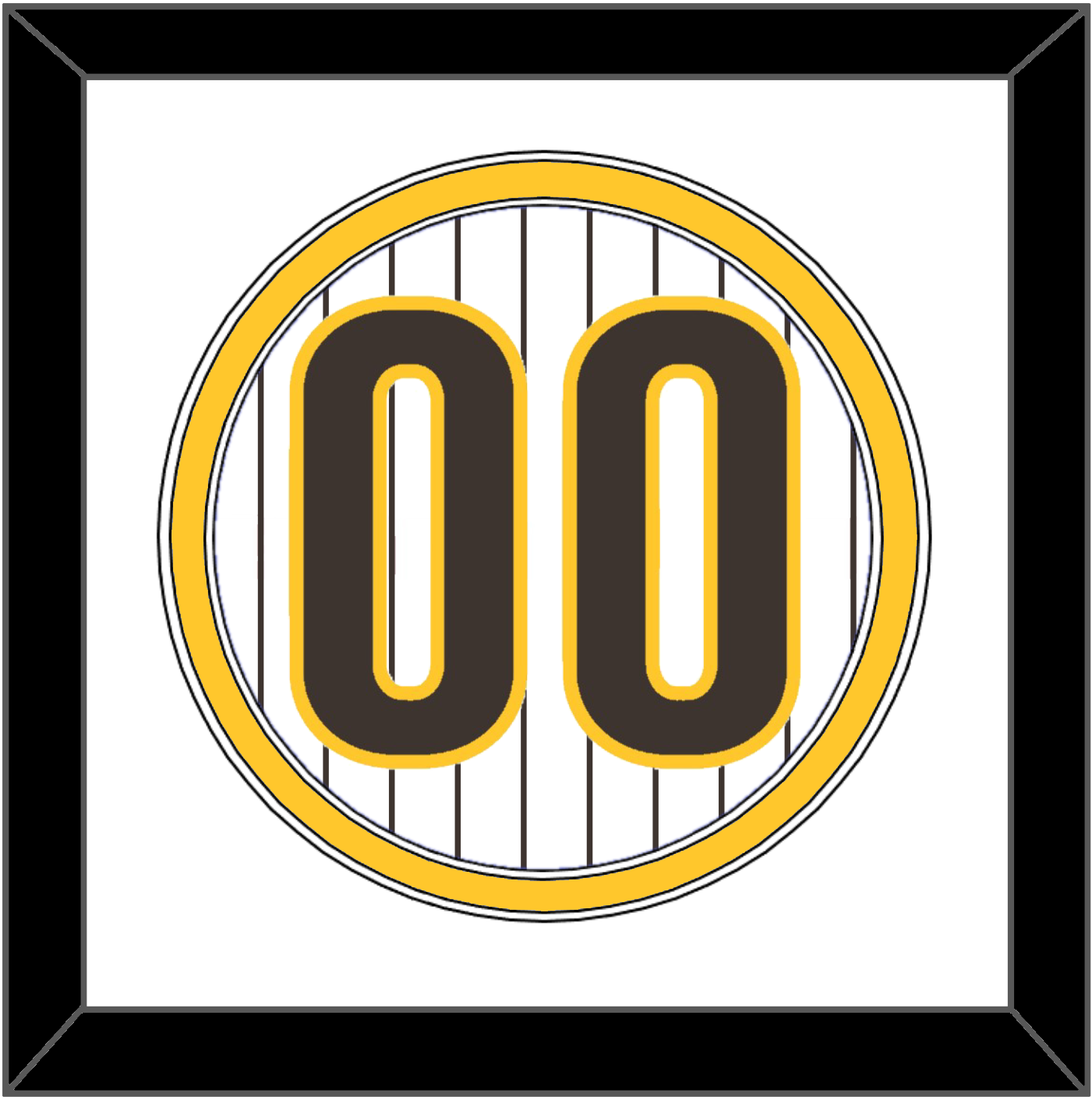 San Diego Number - Home White Pinstripes - Signature Tier 1