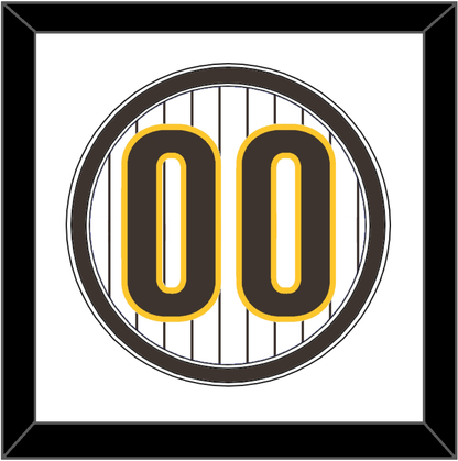 San Diego Number - Home White Pinstripes - Signature Tier 2