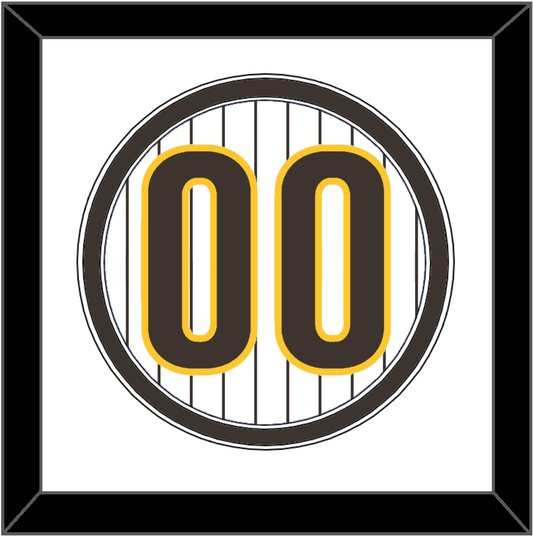 San Diego Number - Home White Pinstripes - Signature Tier 2