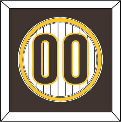 San Diego Number - Home White Pinstripes - Signature Tier 3