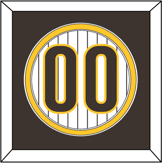 San Diego Number - Home White Pinstripes - Signature Tier 3