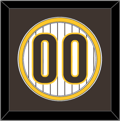 San Diego Number - Home White Pinstripes - Signature Tier 3