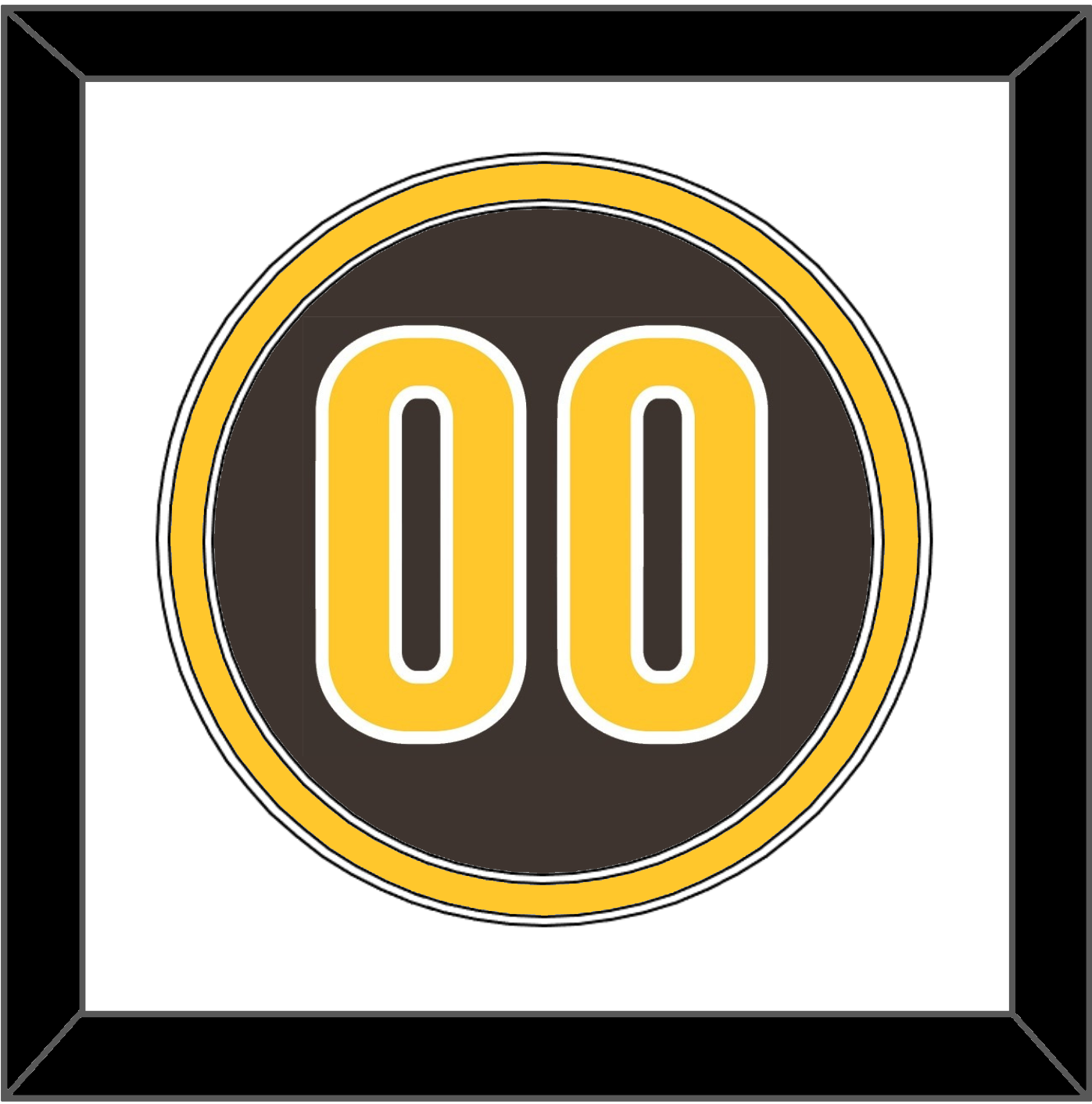 San Diego Number - Alternate Brown - Signature Tier 1