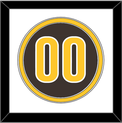San Diego Number - Alternate Brown - Signature Tier 1