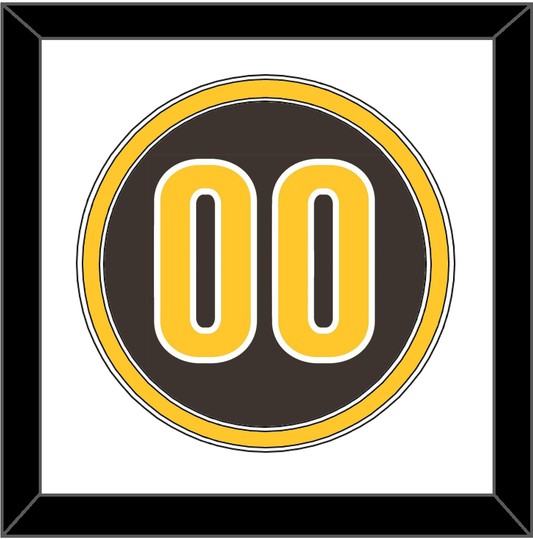 San Diego Number - Alternate Brown - Signature Tier 1