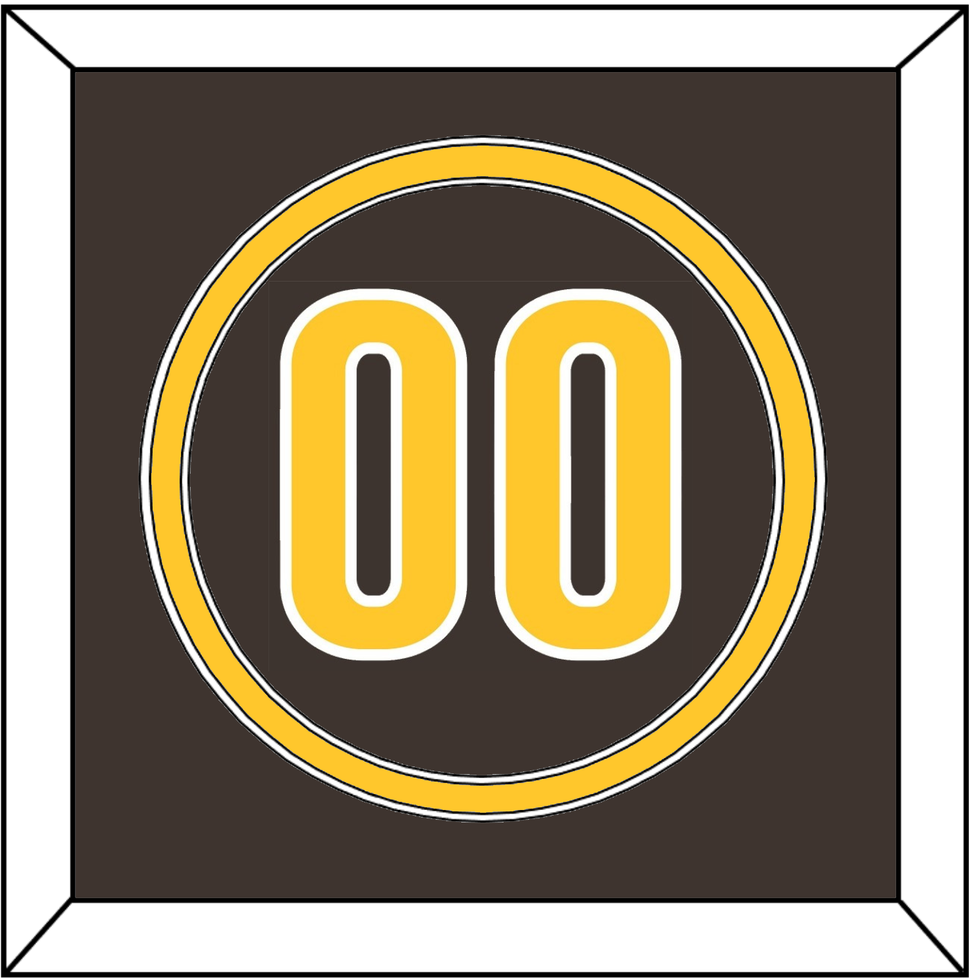 San Diego Number - Alternate Brown - Signature Tier 2