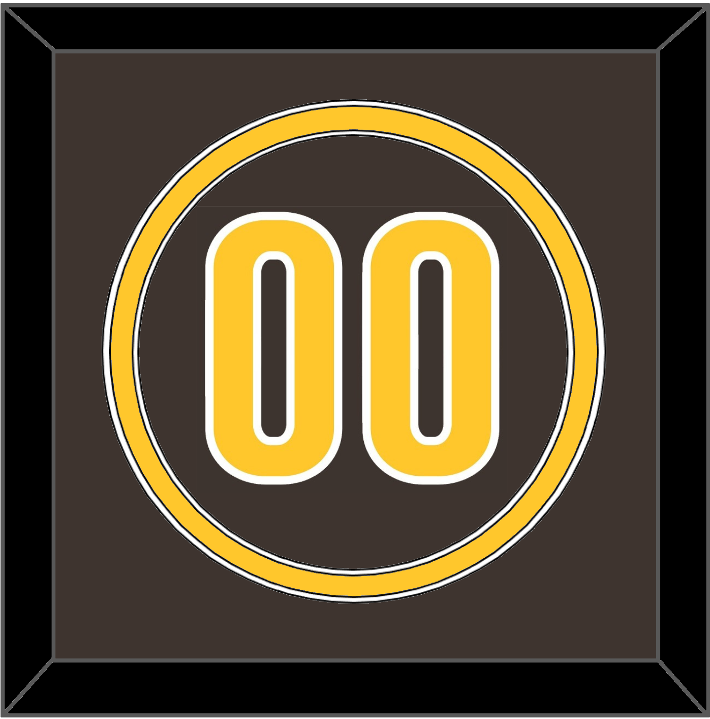 San Diego Number - Alternate Brown - Signature Tier 2