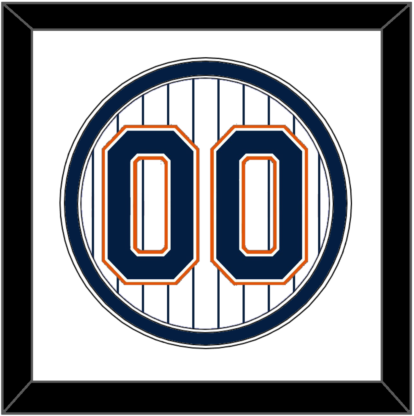 San Diego Number - Home White Pinstripes (1991-2001) - Signature Tier 1