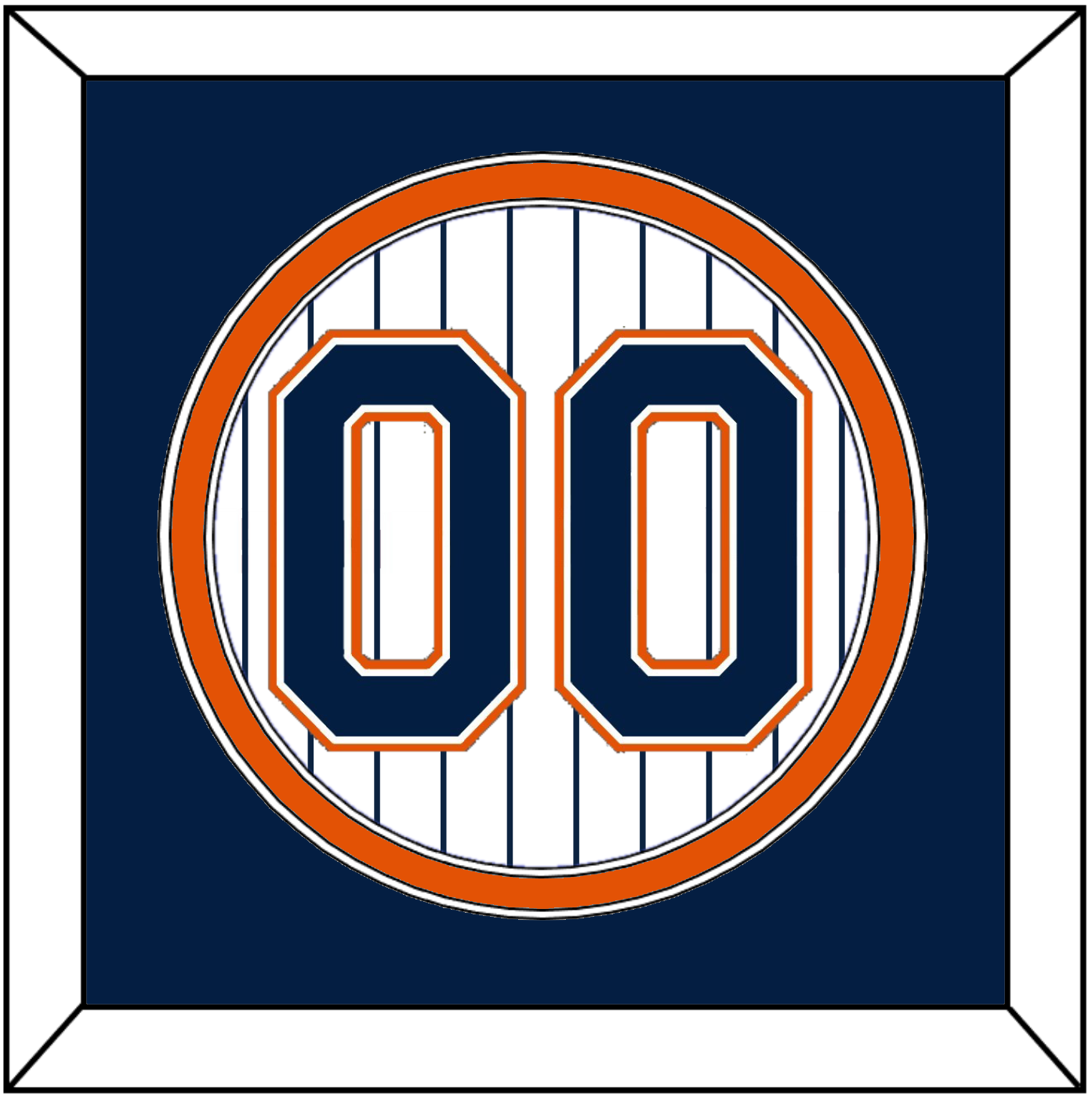 San Diego Number - Home White Pinstripes (1991-2001) - Signature Tier 2