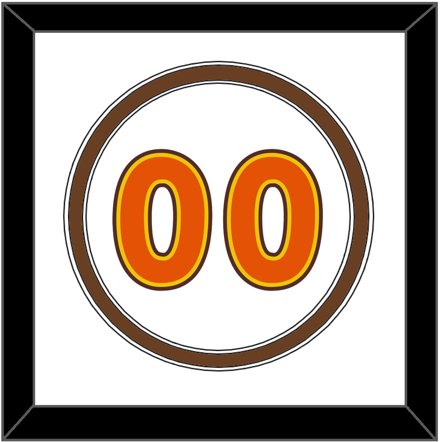 San Diego Number - Home White (1980-1984) - Signature Tier 1