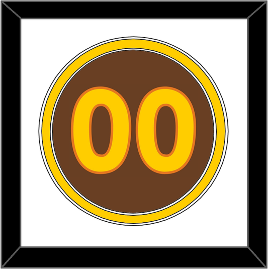 San Diego Number - Road Brown (1980-1984) - Signature Tier 1