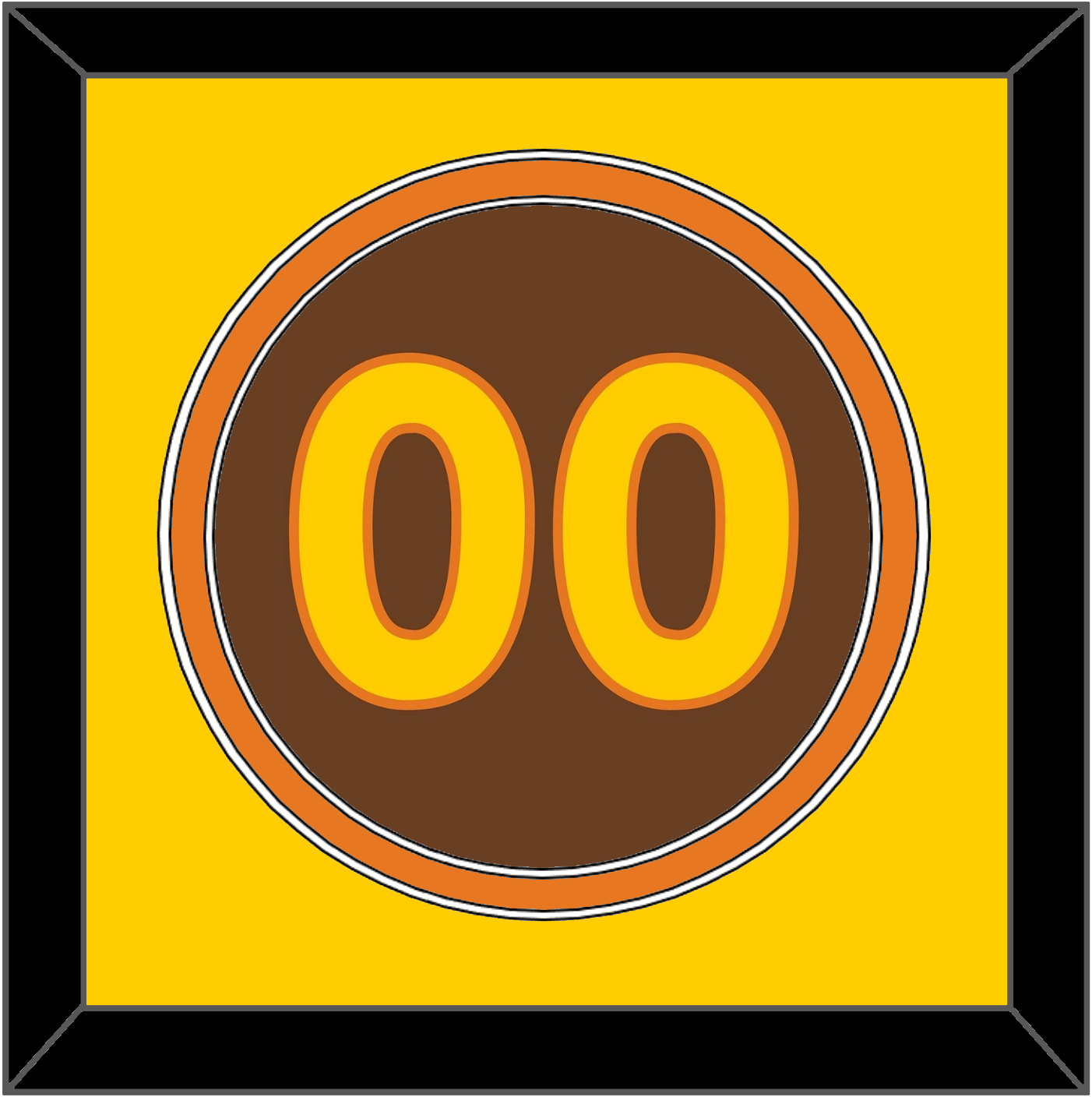 San Diego Number - Road Brown (1980-1984) - Signature Tier 2