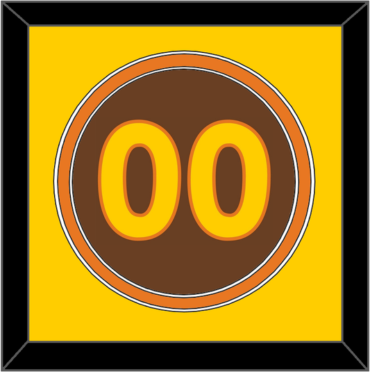 San Diego Number - Road Brown (1980-1984) - Signature Tier 2