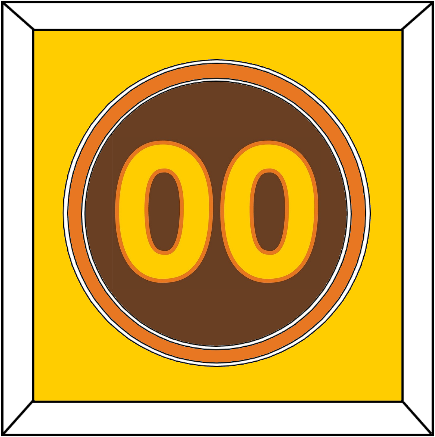San Diego Number - Road Brown (1980-1984) - Signature Tier 2