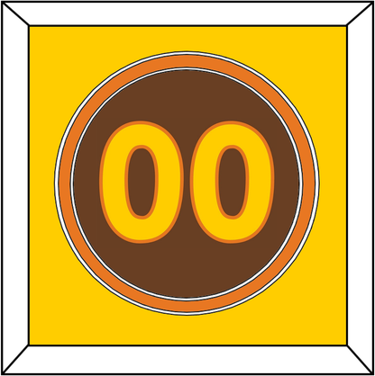 San Diego Number - Road Brown (1980-1984) - Signature Tier 2