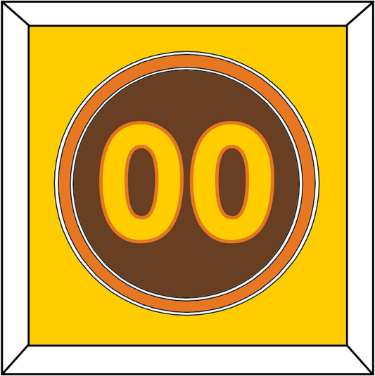 San Diego Number - Road Brown (1980-1984) - Signature Tier 2