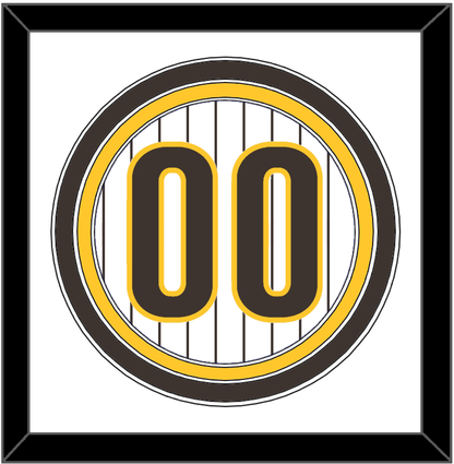San Diego Number - Home White Pinstripes - Premier Tier 1