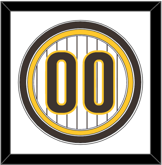 San Diego Number - Home White Pinstripes - Premier Tier 1
