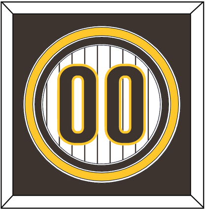 San Diego Number - Home White Pinstripes - Premier Tier 2